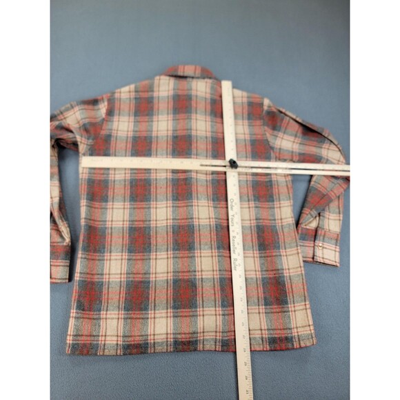Vintage Brewster Wool Of The West Shirt Mens M Plaid Lined Western READ 80s - Picture 12 of 15